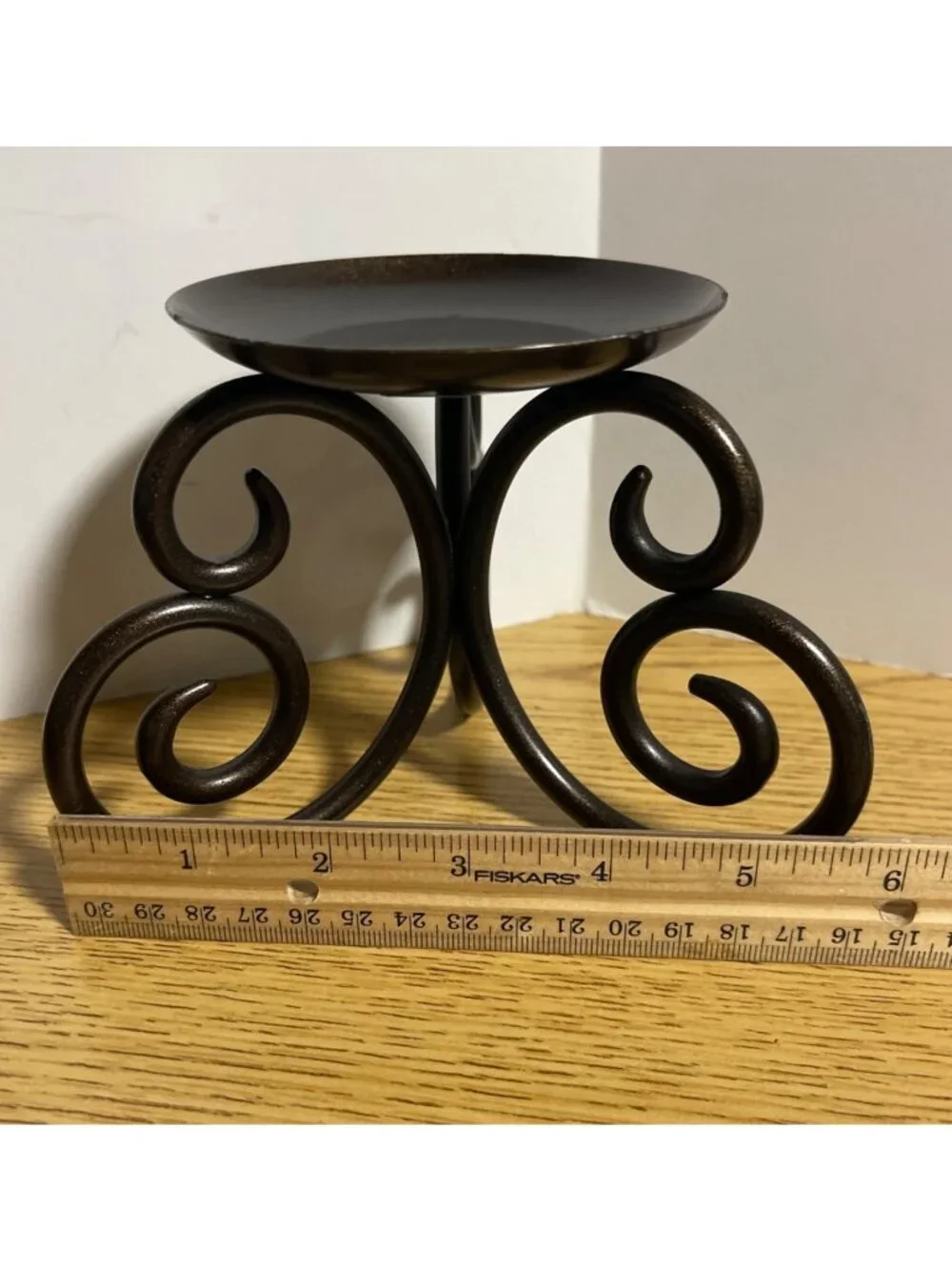 PartyLite Wrought Iron Viking Pillar Candle Holder